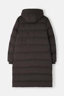Ladies Lighthouse Savannah Long Padded Coat | Pine, Brushwood & Cocoa - Borderland Muff