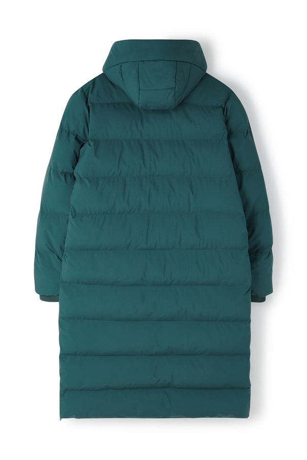 Ladies Lighthouse Savannah Long Padded Coat | Pine, Brushwood & Cocoa - Borderland Muff