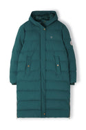 Ladies Lighthouse Savannah Long Padded Coat | Pine, Brushwood & Cocoa - Borderland Muff