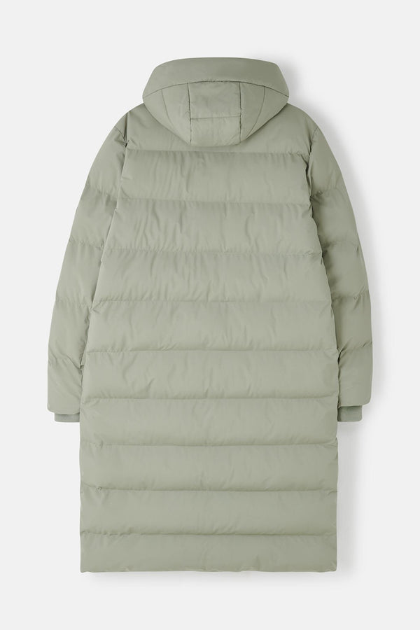 Ladies Lighthouse Savannah Long Padded Coat | Pine, Brushwood & Cocoa - Borderland Muff