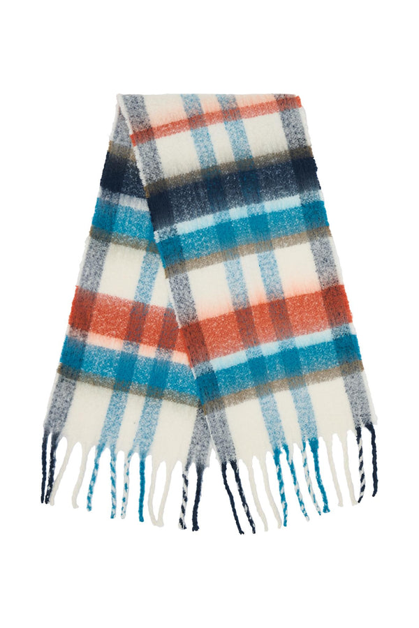 Lighthouse Scarf | Pink Deep Teal Black & Rust Deep Teal Mocha - Borderland Muff