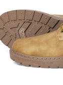 Jack & Jone JFWAINSWORTH Men’s PU Boot – Honey | Faux Leather Autumn/Winter Boots - Borderland Muff