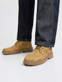 Jack & Jone JFWAINSWORTH Men’s PU Boot – Honey | Faux Leather Autumn/Winter Boots - Borderland Muff