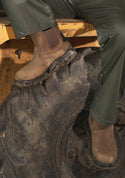 Fort FF104 Regent Safety Dealer Boot – Brown Leather, Steel Toe & Midsole (S1P SRC)