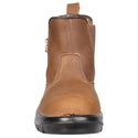 Fort FF104 Regent Safety Dealer Boot – Brown Leather, Steel Toe & Midsole (S1P SRC)