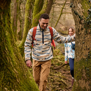 Craghoppers Men’s Rawthey Half Zip Fleece – National Trust Edition, Recycled Borg Fabric
