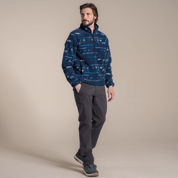 Craghoppers Men’s Rawthey Half Zip Fleece – National Trust Edition, Recycled Borg Fabric