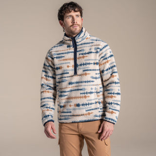 Buy ecru Craghoppers Men’s Rawthey Half Zip Fleece – National Trust Edition, Recycled Borg Fabric