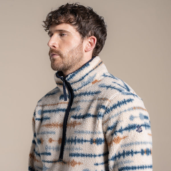 Craghoppers Men’s Rawthey Half Zip Fleece – National Trust Edition, Recycled Borg Fabric