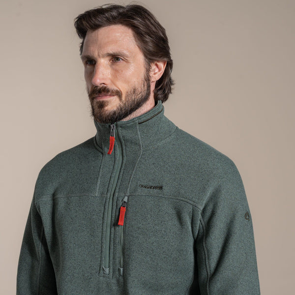 Craghoppers Torney III Men’s Half Zip Fleece – Warm Knitlook Layer