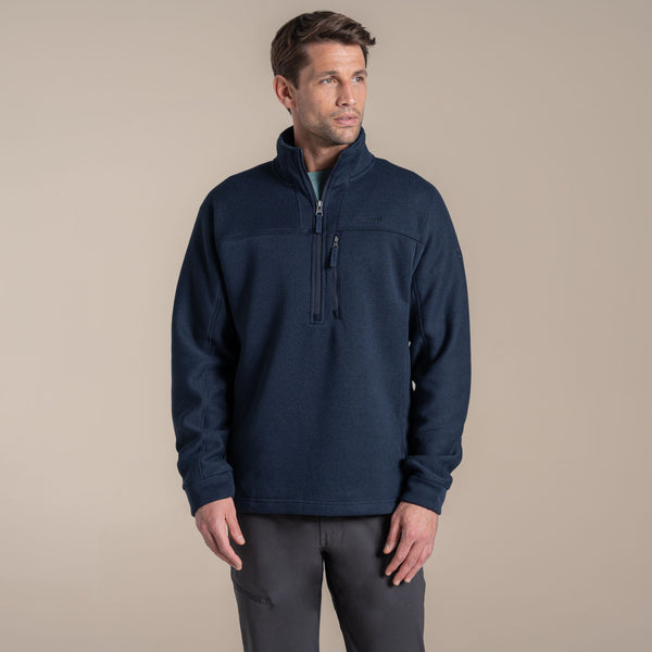 Craghoppers Torney III Men’s Half Zip Fleece – Warm Knitlook Layer