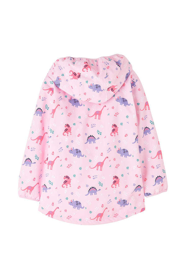 Lighthouse Girls Freya Waterproof Jacket – Pink Dino or Blue Garden Print - Borderland Muff