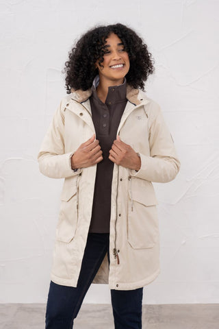 Lighthouse Isobel 3/4 Length Waterproof Jacket – Faux Fur Lined – Women's Coat