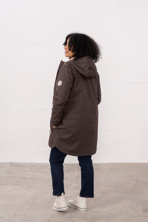 Lighthouse Isobel 3/4 Length Waterproof Jacket – Faux Fur Lined – Women's Coat