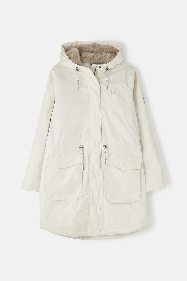 Lighthouse Isobel 3/4 Length Waterproof Jacket – Faux Fur Lined – Women's Coat