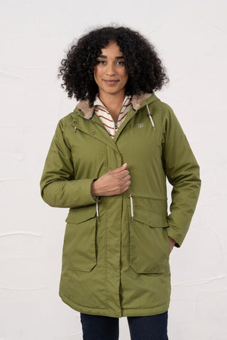 Buy sea Lighthouse Isobel 3/4 Length Waterproof Jacket – Faux Fur Lined – Women&#39;s Coat
