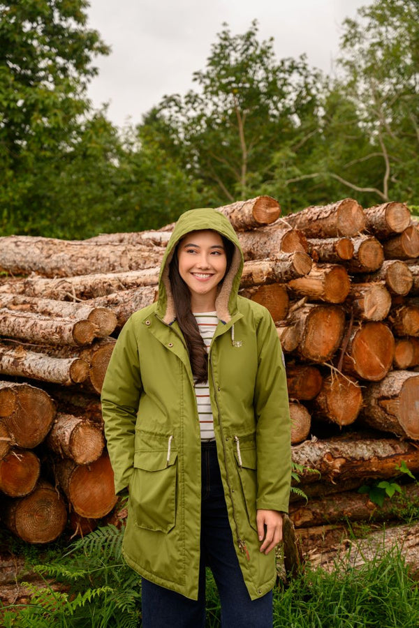 Lighthouse Isobel 3/4 Length Waterproof Jacket – Faux Fur Lined – Women's Coat