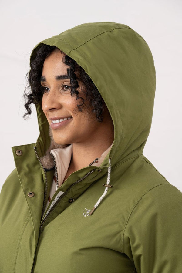 Lighthouse Isobel 3/4 Length Waterproof Jacket – Faux Fur Lined – Women's Coat