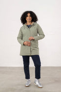 Lighthouse Scarlet Ladies Waterproof Coat – Faux Fur Lined, Breathable Mid-Hip Jacket