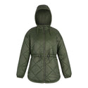 Regatta Women’s Ivey Quilted Jacket Khaki Green & Navy | Borderland Muff