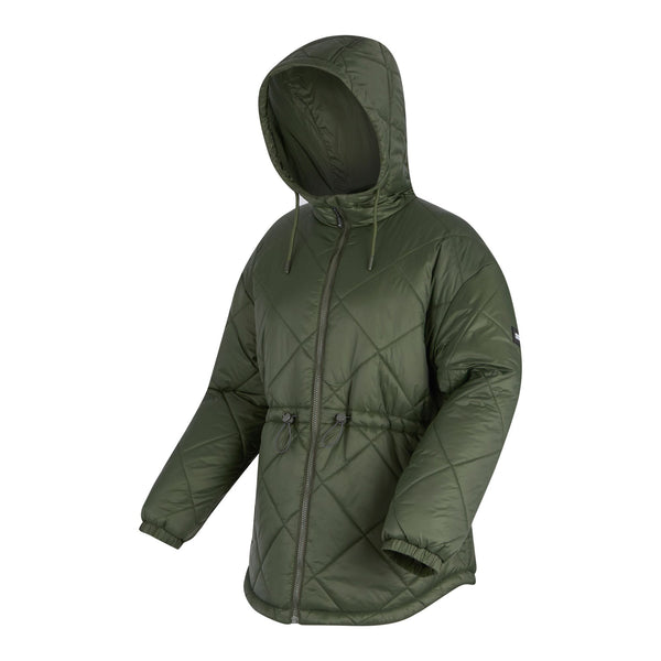 Regatta Women’s Ivey Quilted Jacket Khaki Green & Navy | Borderland Muff