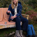 Regatta Women’s Ivey Quilted Jacket Khaki Green & Navy | Borderland Muff