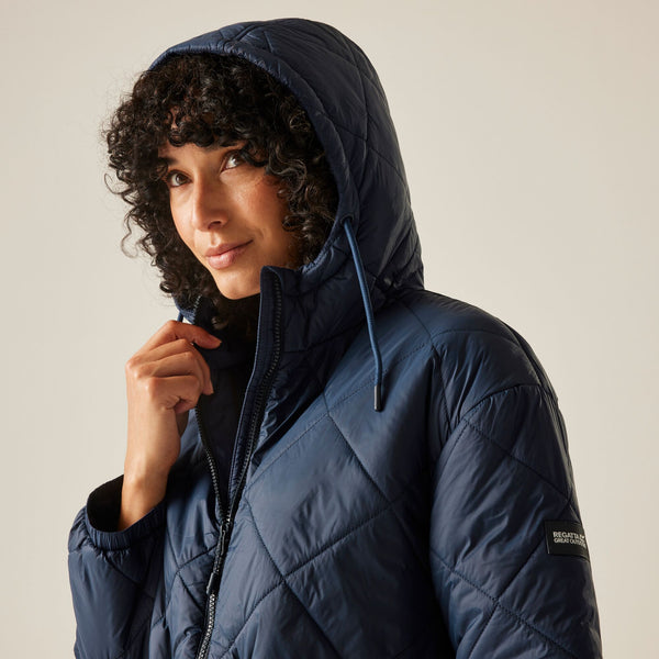 Regatta Women’s Ivey Quilted Jacket Khaki Green & Navy | Borderland Muff