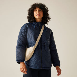 Buy navy Regatta Women’s Ivey Quilted Jacket Khaki Green &amp; Navy | Borderland Muff