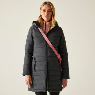 Regatta Women’s Andria Padded Jacket Seal Grey & Dark Pimento | Borderland Muff