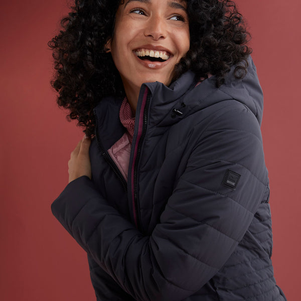 Regatta Women’s Andria Padded Jacket Seal Grey & Dark Pimento | Borderland Muff