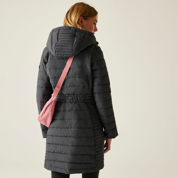 Regatta Women’s Andria Padded Jacket Seal Grey & Dark Pimento | Borderland Muff