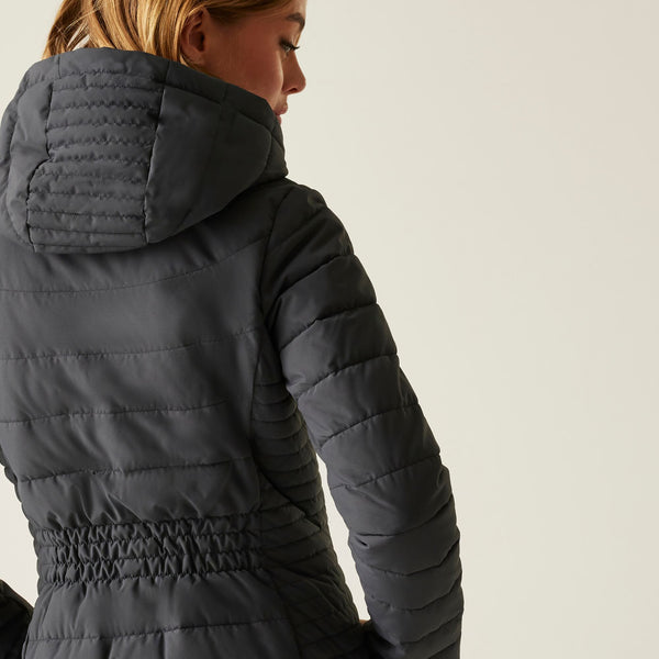 Regatta Women’s Andria Padded Jacket Seal Grey & Dark Pimento | Borderland Muff