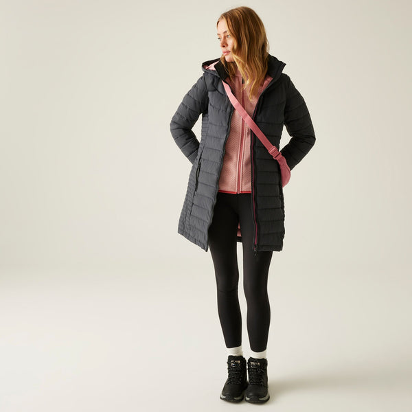 Regatta Women’s Andria Padded Jacket Seal Grey & Dark Pimento | Borderland Muff