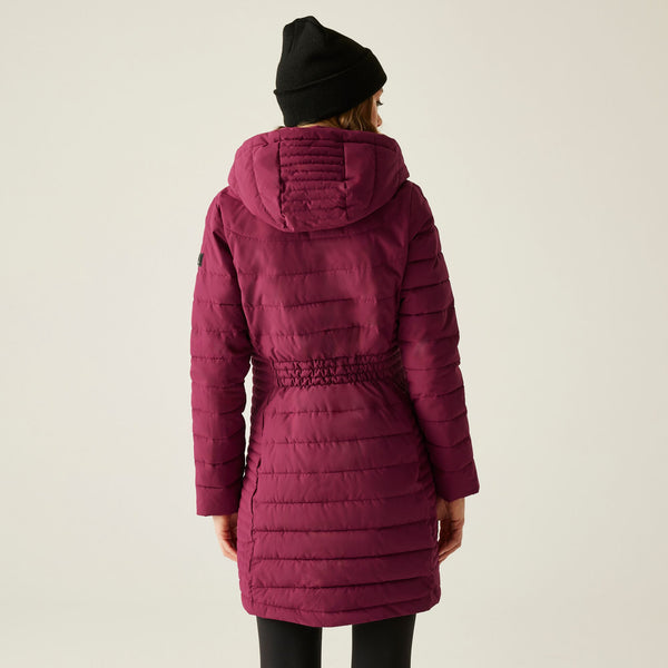 Regatta Women’s Andria Padded Jacket Seal Grey & Dark Pimento | Borderland Muff