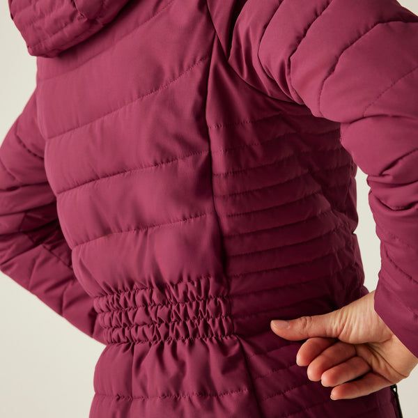 Regatta Women’s Andria Padded Jacket Seal Grey & Dark Pimento | Borderland Muff