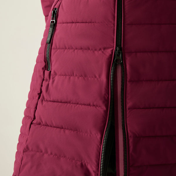 Regatta Women’s Andria Padded Jacket Seal Grey & Dark Pimento | Borderland Muff