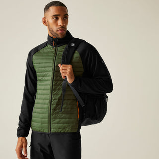 Regatta Men’s Clumber Hybrid Jacket Navy Blue & Olive | Borderland Muff