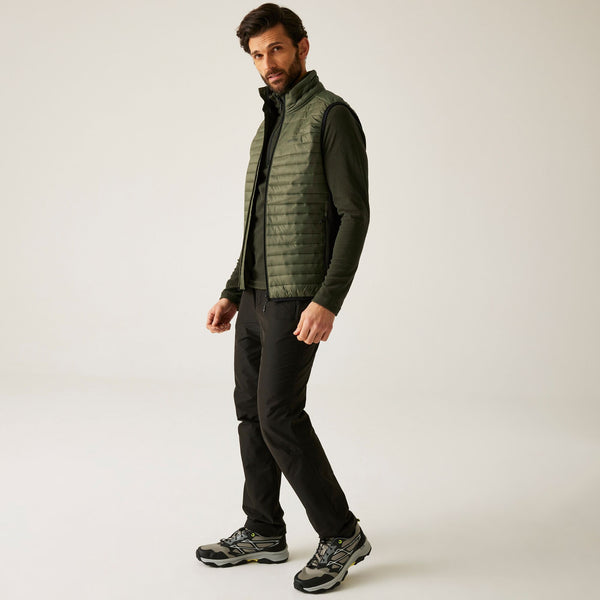 Regatta Men’s Andreson Hybrid Gilet Olive Green, Black & Navy | Borderland Muff