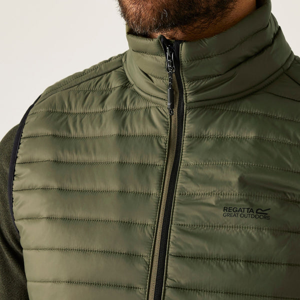 Regatta Men’s Andreson Hybrid Gilet Olive Green, Black & Navy | Borderland Muff