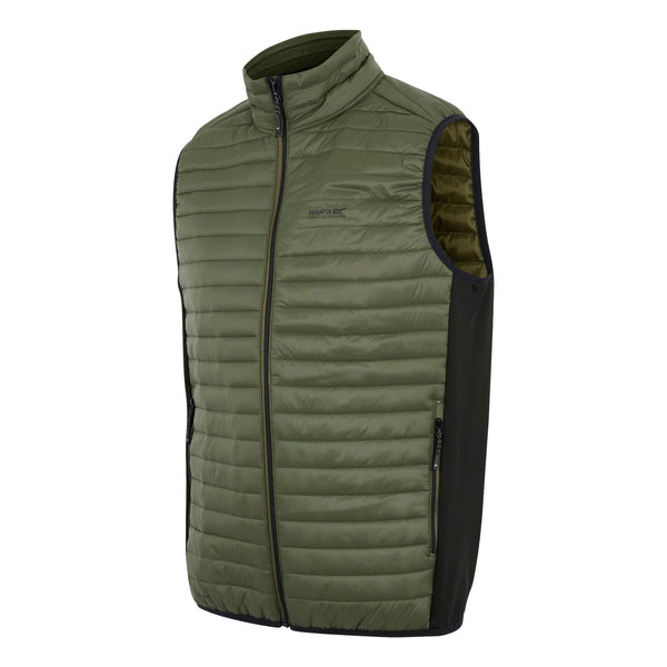 Regatta Men’s Andreson Hybrid Gilet Olive Green, Black & Navy | Borderland Muff
