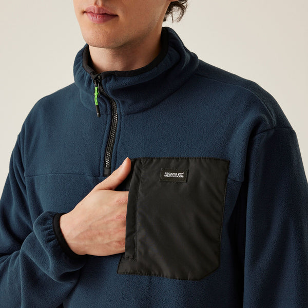 Regatta Mens Frankie Half Zip Fleece - Borderland Muff