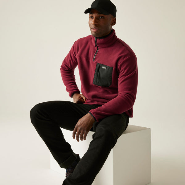 Regatta Mens Frankie Half Zip Fleece - Borderland Muff