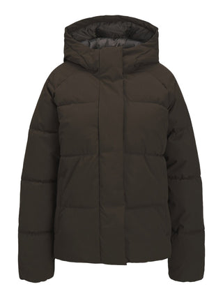 JXGLOBAL Women’s Puffer Jacket | Quilted “Delicioso” Brown Coat