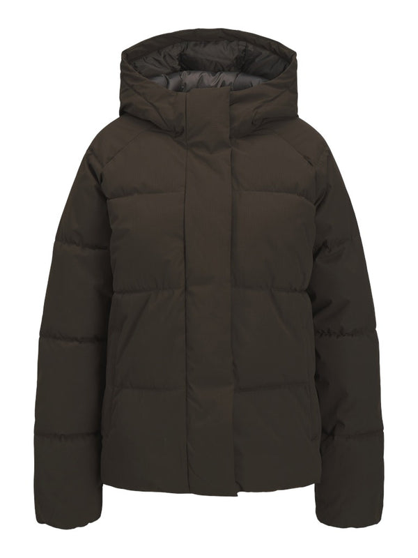 JXGLOBAL Women’s Puffer Jacket | Quilted “Delicioso” Brown Coat