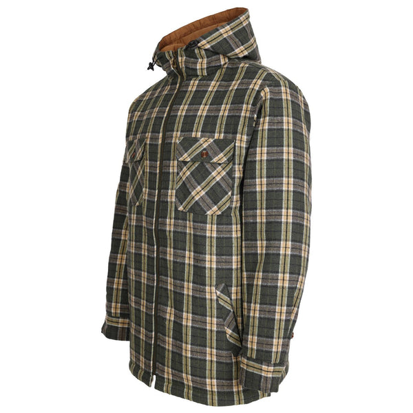 Fort 125 Penarth Hoodie | Fleece Lined Check Workwear | Borderland Muff