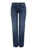 ONLY Blush Mid Straight Jeans | Women’s Dark Blue Organic Cotton Denim