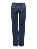 ONLY Blush Mid Straight Jeans | Women’s Dark Blue Organic Cotton Denim
