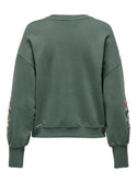 ONLY ONLBROOKE Flower Sweatshirt | Women’s Pullover – Borderland Muff