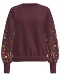 ONLY ONLBROOKE Flower Sweatshirt | Women’s Pullover – Borderland Muff