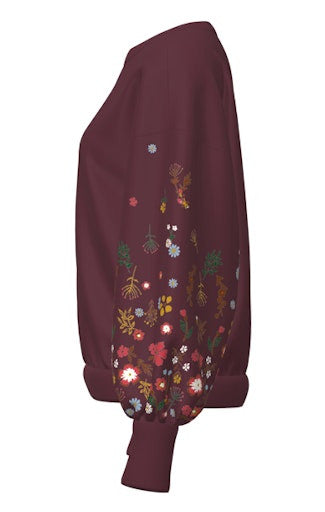 ONLY ONLBROOKE Flower Sweatshirt | Women’s Pullover – Borderland Muff